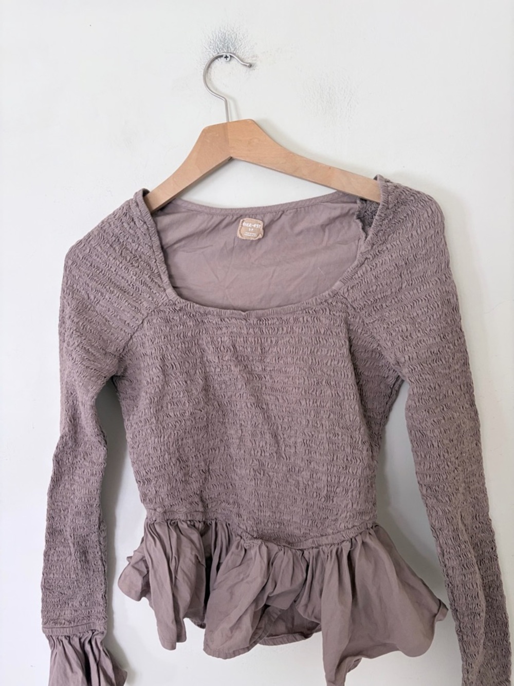 Free people Tropical Vibes Top ruched elegant ruffle S - Picture 4 of 8